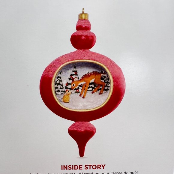 Hallmark Other - Baby Deer & Bunny Hallmark Keepsake Ornament INSIDE STORY 2016 Member Exclusive